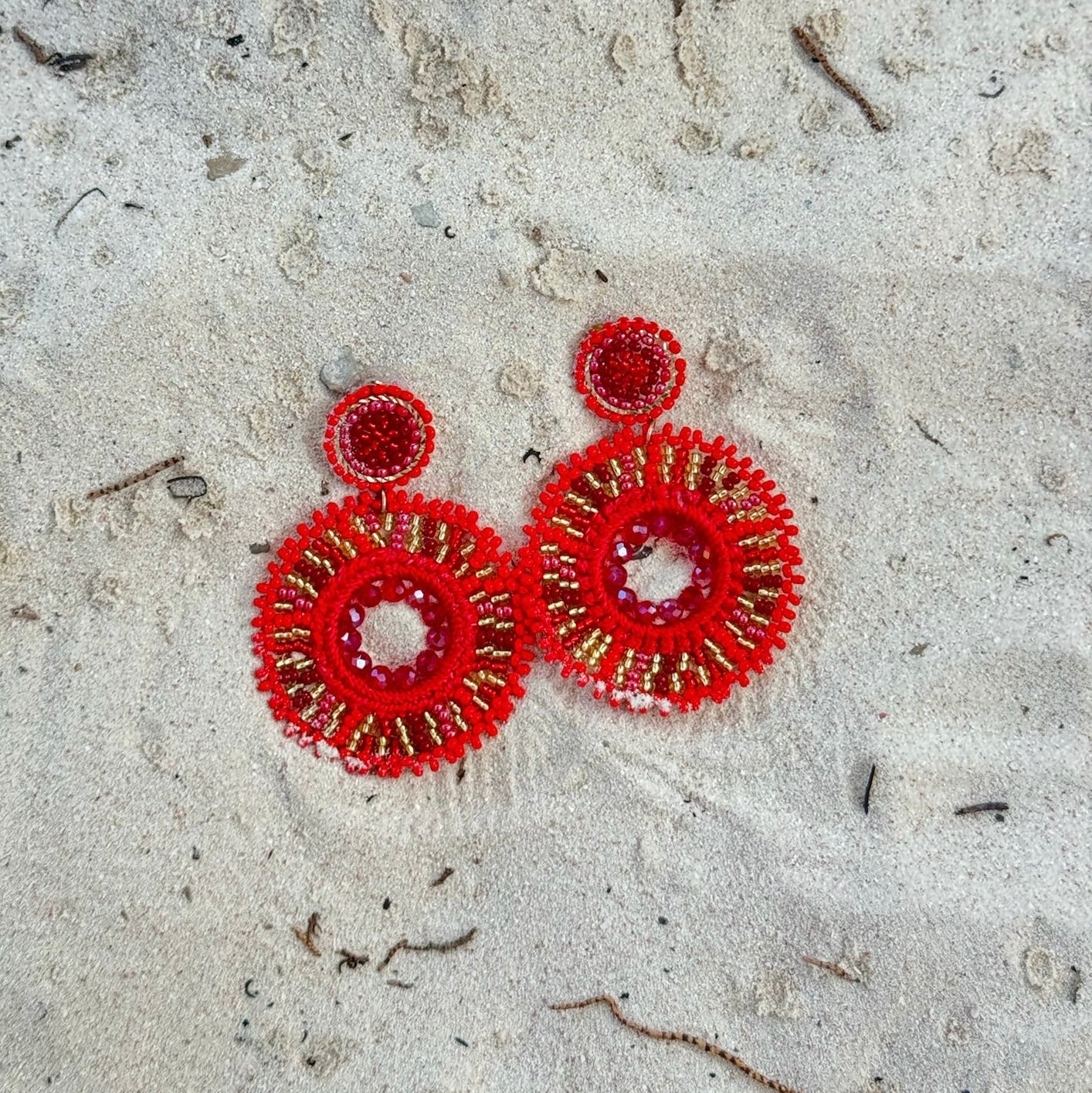 Cardinal Earrings