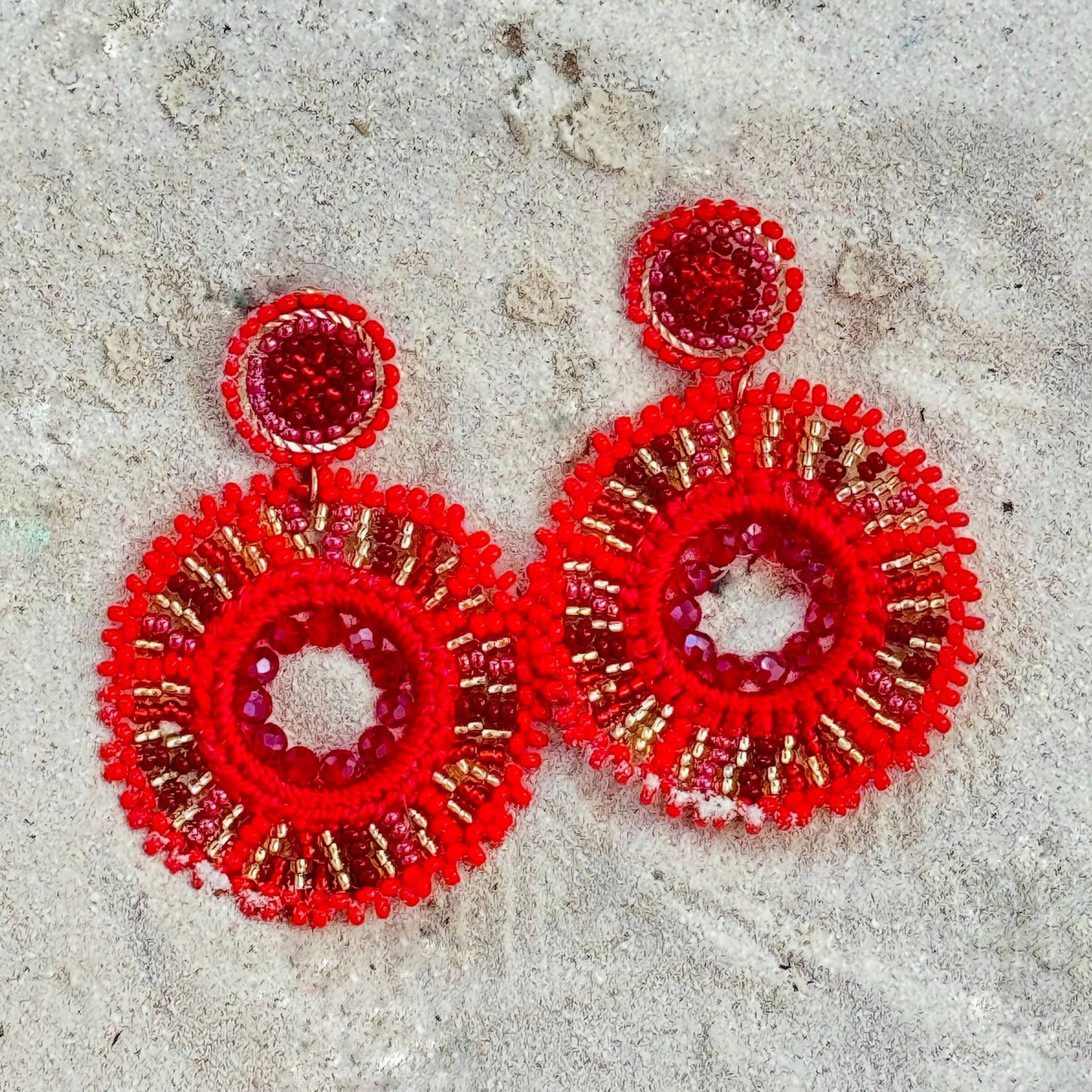 Cardinal Earrings