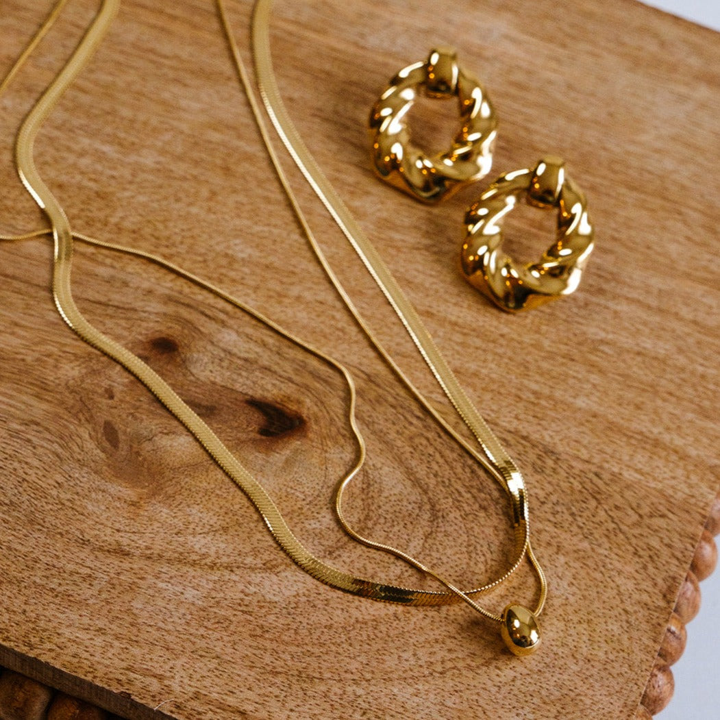 Double Layer Golden Necklace